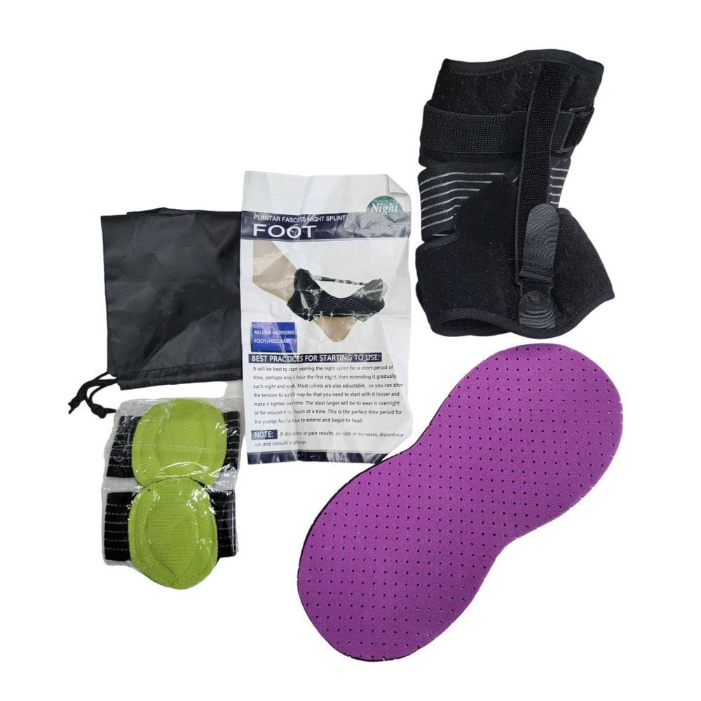 Plantar Faschitis Unisex Foot Night Splint Kit Adult Foot Brace Night Splint - Picture 1 of 8